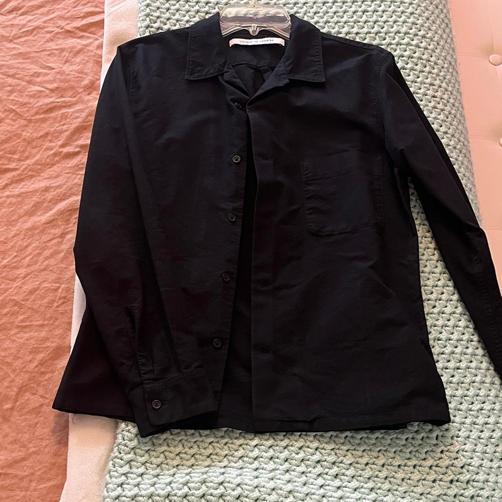 Uniqlo Black Button-Down Shirt